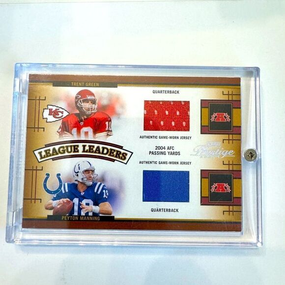 2005 Playoff Prestige League Leaders Peyton Manning, Trent Green LL-1 jerseys - Picture 1 of 4